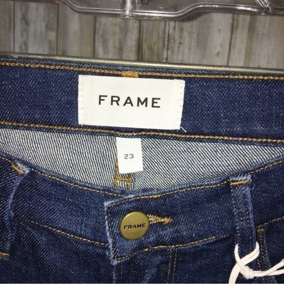 NWT FRAME Le Garçon Mid Rise Medium Wash Straight Leg Denim - Picture 5 of 11